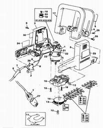 Black & Decker GS330 HEDGETRIMMER spare parts