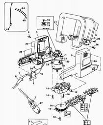 Black & Decker GS400 HEDGECLIPPER spare parts