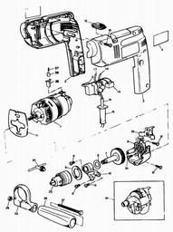 Black & Decker H551 DRILL spare parts
