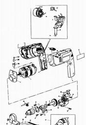 Black & Decker H552 DRILL spare parts