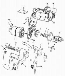 Black & Decker BD557 DRILL spare parts
