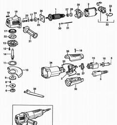 Black & Decker BD11 ANGLE GRINDER spare parts