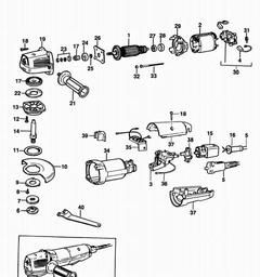 Black & Decker BD14 ANGLE GRINDER spare parts