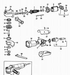 Black & Decker PL80 SANDER/GRINDER spare parts