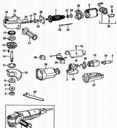 Black & Decker 5512 ANGLE GRINDER spare parts