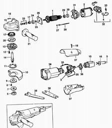 Black & Decker P5416 SANDER/GRINDER spare parts