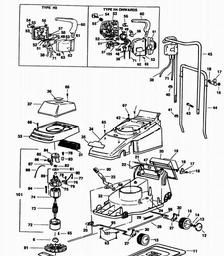 Black & Decker GR355 ROTARY MOWER spare parts