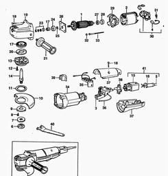 Black & Decker PL82 ANGLE GRINDER spare parts
