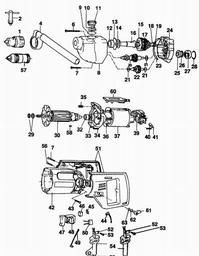 Black & Decker P1622 DRILL spare parts