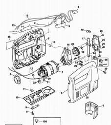 Black & Decker DN530 JIGSAW spare parts