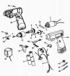 Black & Decker 9049 CORDLESS DRILL spare parts