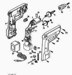 Black & Decker 9016 CORDLESS DRILL spare parts