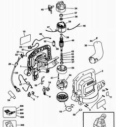 Black & Decker GW150 BLOWER VAC spare parts