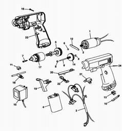 Black & Decker 9045 CORDLESS DRILL spare parts