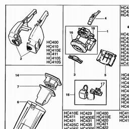 Black & Decker HC400 DUSTBUSTER spare parts