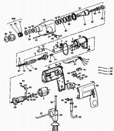 Black & Decker P8020 ROTARY HAMMER spare parts