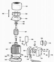 Elu EDE611 spare parts