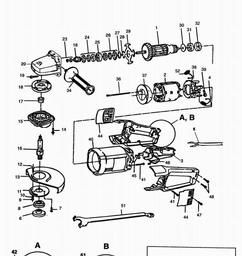 Black & Decker BD1823 ANGLE GRINDER spare parts