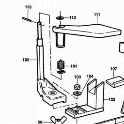 Black & Decker A5548 PLANER STAND spare parts