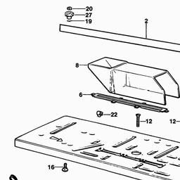 Black & Decker D2650 SAW TABLE spare parts
