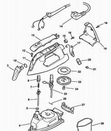 Black & Decker SE850S IRON spare parts
