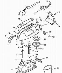 Black & Decker SE860S IRON spare parts
