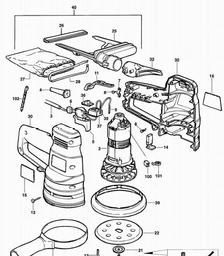 Black & Decker SPEC375 RANDOM ORBITAL SANDER spare parts