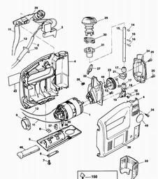 Black & Decker SPEC875 JIGSAW spare parts