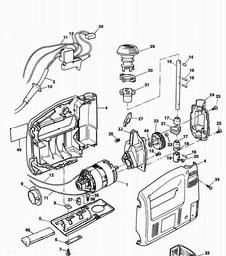 Black & Decker SPEC876 JIGSAW spare parts