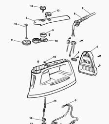 Black & Decker SE15S STEAM IRON spare parts