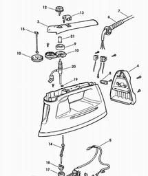 Black & Decker SE25S STEAM IRON spare parts