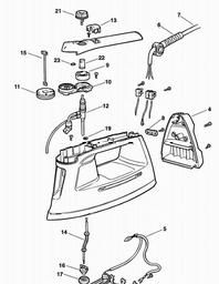 Black & Decker SE45S STEAM IRON spare parts