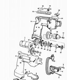 Black & Decker BD9052 CORDLESS DRILL spare parts