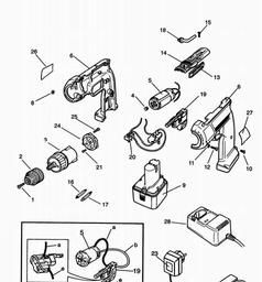 Black & Decker BD6150 CORDLESS DRILL spare parts