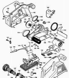 Black & Decker KA75 BELT SANDER spare parts