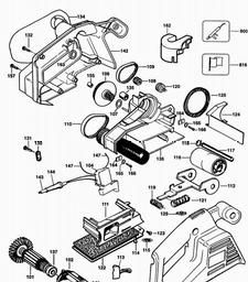 Black & Decker KA75E BELT SANDER spare parts