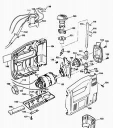 Black & Decker KS534S JIGSAW SCROLLER spare parts