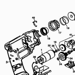 Black & Decker 1924 DRILL/SCREWDRIVER spare parts