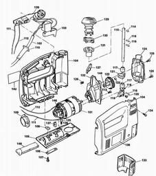 Black & Decker KS538SE JIGSAW SCROLLER spare parts