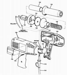 Black & Decker KX1600 HEATGUN spare parts