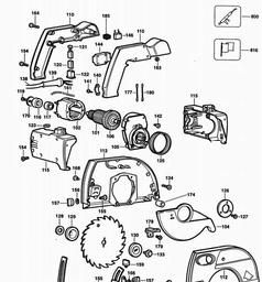 Black & Decker KS846 CIRC. SAW spare parts