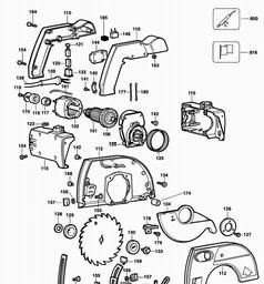 Black & Decker KS850 CIRCULAR SAW spare parts