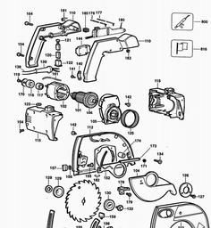 Black & Decker KS865E CIRC. SAW spare parts