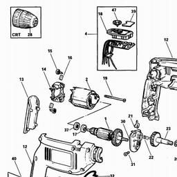 Black & Decker KD577 DRILL spare parts