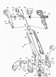 Black & Decker GL570 STRING TRIMMER spare parts