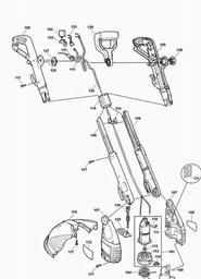 Black & Decker GL580C STRING TRIMMER spare parts
