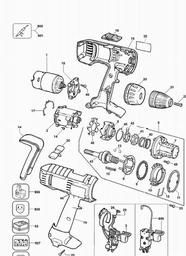 Black & Decker P2750K CORDLESS DRILL spare parts