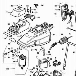Black & Decker GRC840 CORDLESS MOWER spare parts