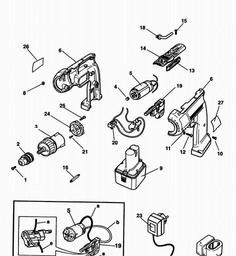 Black & Decker BL96VK CORDLESS DRILL spare parts
