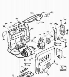 Black & Decker BL350 JIGSAW spare parts